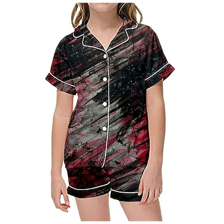 Girls Outfits 2 Piece Sets Pajamas for Kids Children Graphic Print Short Sleeve Button Shirt Shorts Pajama Set Cute Tops for Infant (Grey 110 2-3 Years)
Girls Outfits 2 Piece Sets Pajamas for Kids Children Graphic Print Short Sleeve Button Shirt Shorts Pajama Set Cute Tops for Infant (Grey 110 2-3 Years)