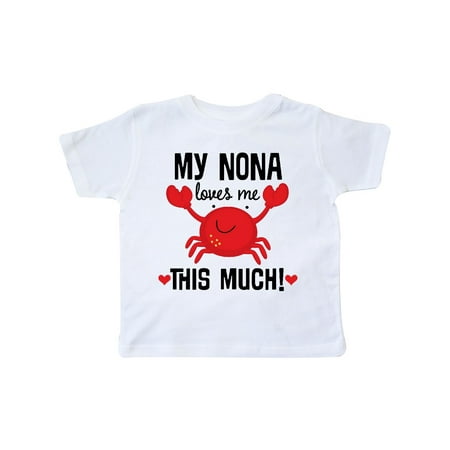 Inktastic Nona Loves Me Grandson Gift Gift Toddler Boy or Toddler Girl T-Shirt