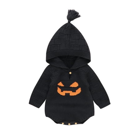 Gwiyeopda Toddler Infant Baby Girl Halloween Long Sleeve Hooded Knitted Bodysuit Pumpkin Outwear Romper
Gwiyeopda Toddler Infant Baby Girl Halloween Long Sleeve Hooded Knitted Bodysuit Pumpkin Outwear Romper