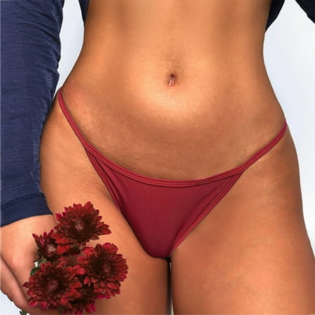 fnhpitd Women s Sexy Lace Panties Lingerie Sexy Hollow Out Bowknot Briefs Underwear