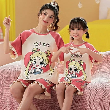 Kawaii Sanrio Hello Kitty Summer Child Thin Pajamas Set Cartoon Cute Anime Parent-Child Wear My Melody Loose Fitting Loungewear
Kawaii Sanrio Hello Kitty Summer Child Thin Pajamas Set Cartoon Cute Anime Parent-Child Wear My Melody Loose Fitting Loungewear