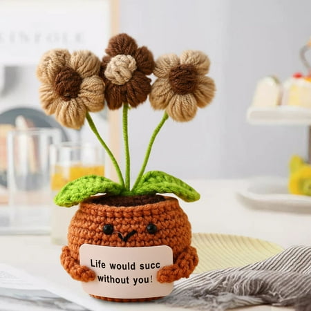 Naittoop Clearance 2024! Wool Hand-knitted Positives Potato Doll Woven Pot Jewelry Crochet Positive Energy Simulation Flower Green Plant
Naittoop Clearance 2024! Wool Hand-knitted Positives Potato Doll Woven Pot Jewelry Crochet Positive Energy Simulation Flower Green Plant