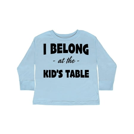 Inktastic I Belong at the Kids Table in Black Text Gift Toddler Boy or Toddler Girl Long Sleeve T-Shirt
Inktastic I Belong at the Kids Table in Black Text Gift Toddler Boy or Toddler Girl Long Sleeve T-Shirt