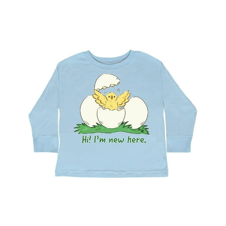 Inktastic Cute Chick Hi I m New Here Gift Toddler Boy or Toddler Girl Long Sleeve T-Shirt
Inktastic Cute Chick Hi I m New Here Gift Toddler Boy or Toddler Girl Long Sleeve T-Shirt