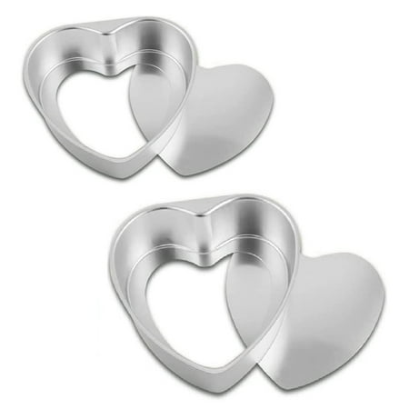 2Pcs Aluminum Heart Shaped Cake Pan Set DIY Cake Pan Baking Mold Tool with Removable Bottom Push Pan for Party Wedding
2Pcs Aluminum Heart Shaped Cake Pan Set DIY Cake Pan Baking Mold Tool with Removable Bottom Push Pan for Party Wedding