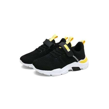 Fangasis Boys Sneakers Magic Tape Running Shoes Breathable Athletic Sneaker Boy s Trainers School Comfort Soft Sole Walking Shoe Black Yellow 4.5Y
Fangasis Boys Sneakers Magic Tape Running Shoes Breathable Athletic Sneaker Boy s Trainers School Comfort Soft Sole Walking Shoe Black Yellow 4.5Y