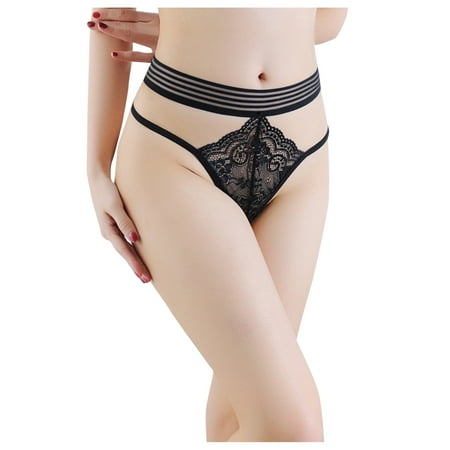 Zerlibeaful Women Underwear Brief Panties Lace Low Waist Knickers Thongs Panties