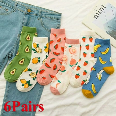 6 Pairs Women Korean Style Classic Avocado Stockings Spring Autumn Cute Stockings Harajuku Casual Stockings #07
6 Pairs Women Korean Style Classic Avocado Stockings Spring Autumn Cute Stockings Harajuku Casual Stockings #07