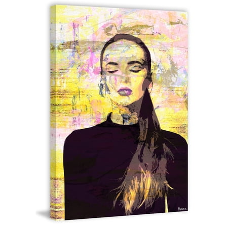 Parvez Taj "Color in the Dark" Painting Print on Wrapped Canvas