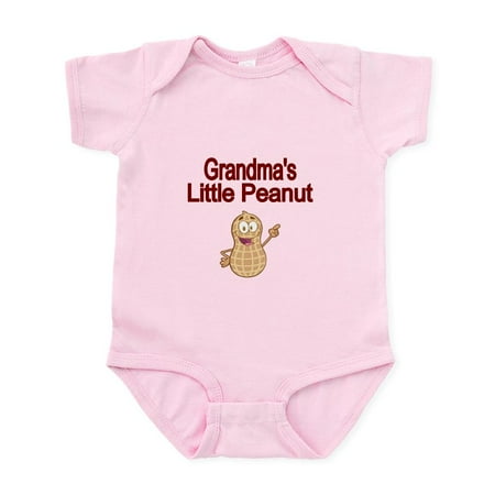 CafePress - Grandmas Little Peanut Body Suit - Baby Light Bodysuit Size Newborn - 24 Months