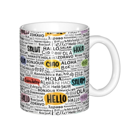Zeuib Hello Ceramic Coffee Mug with Large Handle,Modern Reactive Glaze Dishwasher & Microwave Safe – Perfect for Home Office Café Gift-Ready
Zeuib Hello Ceramic Coffee Mug with Large Handle,Modern Reactive Glaze Dishwasher & Microwave Safe – Perfect for Home Office Café Gift-Ready
