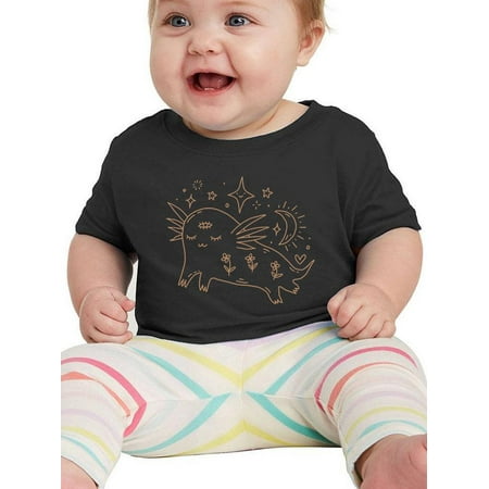Cute Mystical Axolotl T-Shirt Infant -Image by Shutterstock 12 Months