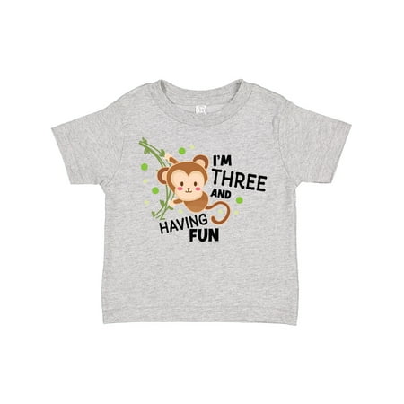 Inktastic I m Three and Having Fun with Monkey Gift Toddler Boy or Toddler Girl T-Shirt
Inktastic I m Three and Having Fun with Monkey Gift Toddler Boy or Toddler Girl T-Shirt