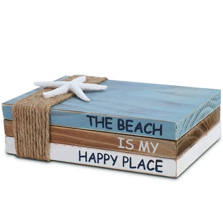 SOMTO Beach Wooden Decorative Books Starfish Stacked Faux Ocean Theme Books for Fireplace Mantle Dec
SOMTO Beach Wooden Decorative Books Starfish Stacked Faux Ocean Theme Books for Fireplace Mantle Dec