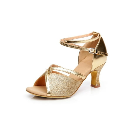 Daeful Ladies Latin Shoe Heeled Dance Shoes Ankle Strap Sandals Lightweight Open Toe Lady Fashionable Gold#2 7
Daeful Ladies Latin Shoe Heeled Dance Shoes Ankle Strap Sandals Lightweight Open Toe Lady Fashionable Gold#2 7