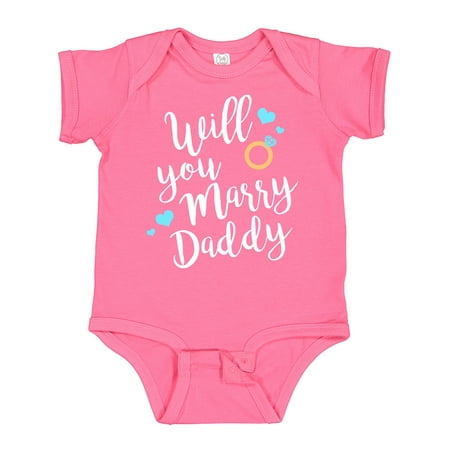 Inktastic Will You Marry Daddy-ring White Gift Baby Boy or Baby Girl Bodysuit