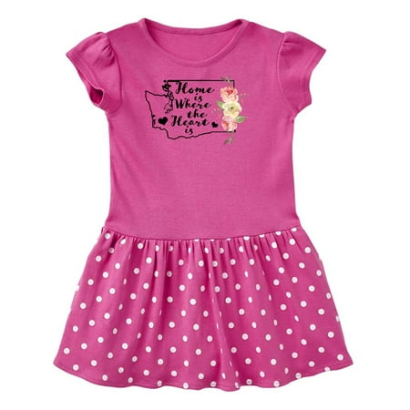 Inktastic Washington Home is Where The Heart is with Watercolor Floral Gift Toddler Girl Dress
Inktastic Washington Home is Where The Heart is with Watercolor Floral Gift Toddler Girl Dress