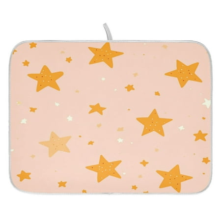 Star Pattern Dish Drying Mat for Kitchen Quick Drying Absorbent Soft Durable 16 x 18 
Star Pattern Dish Drying Mat for Kitchen Quick Drying Absorbent Soft Durable 16 x 18
