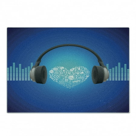Music Cutting Board Headphones Earphones Heart Shape Disk on Circular Geometrical Background Decorative Tempered Glass Cutting and Serving Board Small Size Royal Blue and Grey by Ambesonne
Music Cutting Board Headphones Earphones Heart Shape Disk on Circular Geometrical Background Decorative Tempered Glass Cutting and Serving Board Small Size Royal Blue and Grey by Ambesonne