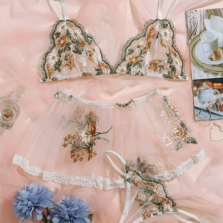RPVATI Women Lingerie Set Embroidery Floral Lingerie for Women with Skirt Lace Sexy Bra and Panty Sets White XXL
RPVATI Women Lingerie Set Embroidery Floral Lingerie for Women with Skirt Lace Sexy Bra and Panty Sets White XXL