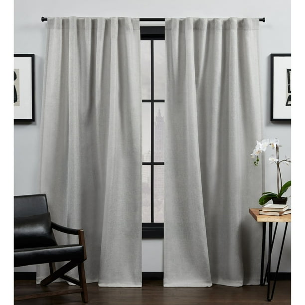 MoDRN Industrial Basketweave Curtain Pair - Set of 2