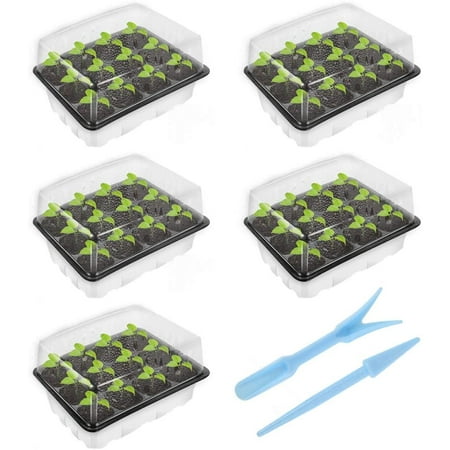 AoHao Set of 5 Seedling Tray Kit Mini Seedling Greenhouse Adjustable Lid And Planting Tools with Adjustable Lid And Planting Tools For Germination (5PCS)
AoHao Set of 5 Seedling Tray Kit Mini Seedling Greenhouse Adjustable Lid And Planting Tools with Adjustable Lid And Planting Tools For Germination (5PCS)