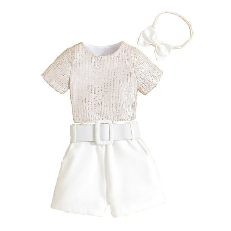Kid Christmas Clothing Dress Girls Romper Shorts Kids Summer Shining Short T Shirt Tops and Solid Color Shorts Headwear 3PCS Outfits Set Children s Clothing
Kid Christmas Clothing Dress Girls Romper Shorts Kids Summer Shining Short T Shirt Tops and Solid Color Shorts Headwear 3PCS Outfits Set Children s Clothing