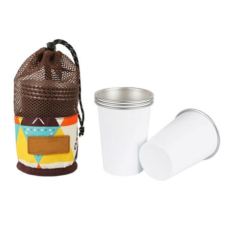 Erthree 4pcs Tea Milk Stainless Steel Cup Beer Juice Outdoor Camping Tableware Stackable
Erthree 4pcs Tea Milk Stainless Steel Cup Beer Juice Outdoor Camping Tableware Stackable