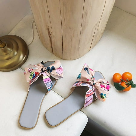 Sandals Women Women Bow Summer Slipper Indoor Outdoor Flip-Flops Beach Shoes Female Slippers Womens Sandals Pu Gray 38
Sandals Women Women Bow Summer Slipper Indoor Outdoor Flip-Flops Beach Shoes Female Slippers Womens Sandals Pu Gray 38