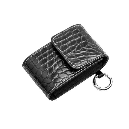 wendunide home textiles Finger Clip Oximeter Leather Oximeter Bag Protective Bag Portable Bag Black