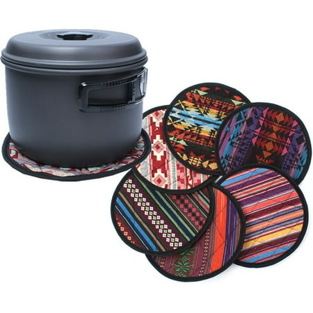 Pengpengfang 1 Pc Random Color Style Ethnic Round Heat Resistant Pot Holder Non-Slip Mat
Pengpengfang 1 Pc Random Color Style Ethnic Round Heat Resistant Pot Holder Non-Slip Mat