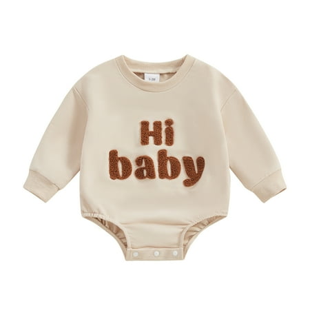 Bagilaanoe Newborn Baby Girl Boy Oversized Romper Sweatshirt Long Sleeve Bodysuits Letter Embroidered Pullover 3M 6M 12M 18M Infant Casual Tee Tops
Bagilaanoe Newborn Baby Girl Boy Oversized Romper Sweatshirt Long Sleeve Bodysuits Letter Embroidered Pullover 3M 6M 12M 18M Infant Casual Tee Tops