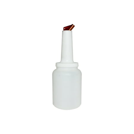 Excellante 2-piece 2 quart store and pour-white with brown cap comes in each