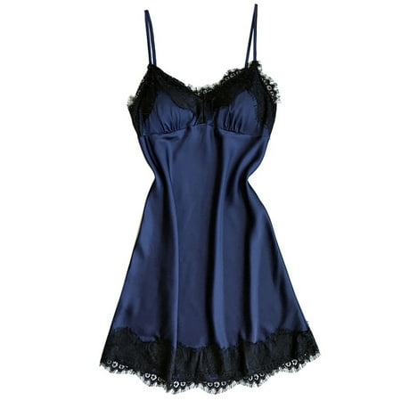 Lovebay Women Lace Satin Silk Nightdress Lingerie Sleepwear Dress Robe Nightie Gown
Lovebay Women Lace Satin Silk Nightdress Lingerie Sleepwear Dress Robe Nightie Gown