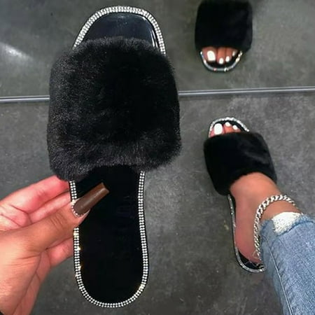 〖Yilirongyumm〗 Black 42 Sandals Women Furry Wear Slippers Outer Size Ladies Large Rhinestone Fashion Women s Sandals
〖Yilirongyumm〗 Black 42 Sandals Women Furry Wear Slippers Outer Size Ladies Large Rhinestone Fashion Women s Sandals