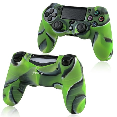 Insten 3x Camouflage Navy Green Skin Case Cover for Sony PlayStation 4 PS4