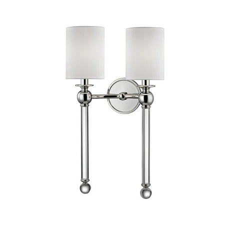 Two Light Wall Sconce 13.75 inches Wide By 22 inches High-Polished Nickel Finish Bailey Street Home 116-Bel-2121161
Two Light Wall Sconce 13.75 inches Wide By 22 inches High-Polished Nickel Finish Bailey Street Home 116-Bel-2121161