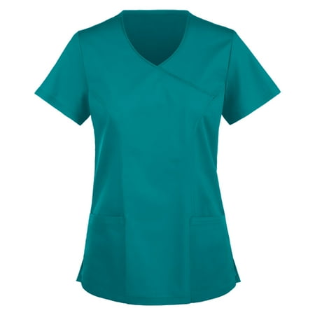 yoeyez Scrubs for Women Tops Clearance Women Short Sleeve V-neck Tops Working Uniform Solid Color With Pockets Blouse Uniformes De Enfermeras De Mujer
yoeyez Scrubs for Women Tops Clearance Women Short Sleeve V-neck Tops Working Uniform Solid Color With Pockets Blouse Uniformes De Enfermeras De Mujer