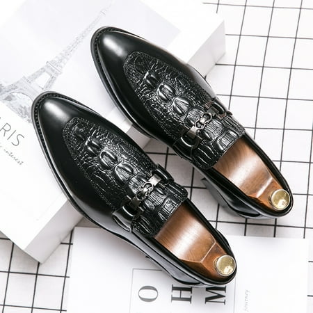 Men‘s Pointed Toe Crocodile Embossed Dress Shoes Formal Shoes For Wedding Business Party
Men‘s Pointed Toe Crocodile Embossed Dress Shoes Formal Shoes For Wedding Business Party