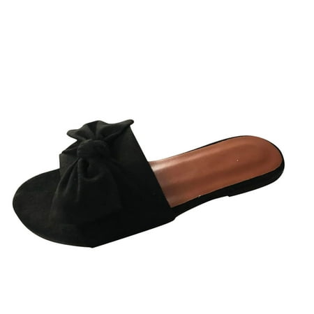 Tangnade Ladies daily all-match casual shoes Women s Fashion Plus Size Suede Flip Flops Solid Color Flat Bow Sandals Black 41
Tangnade Ladies daily all-match casual shoes Women s Fashion Plus Size Suede Flip Flops Solid Color Flat Bow Sandals Black 41