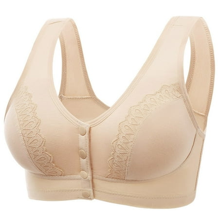 Pxiakgy intimates for women Women Lace Front Buckle Plus Size Breathable Thin Underwear No Steel Ring Bra Beige + 42
Pxiakgy intimates for women Women Lace Front Buckle Plus Size Breathable Thin Underwear No Steel Ring Bra Beige + 42