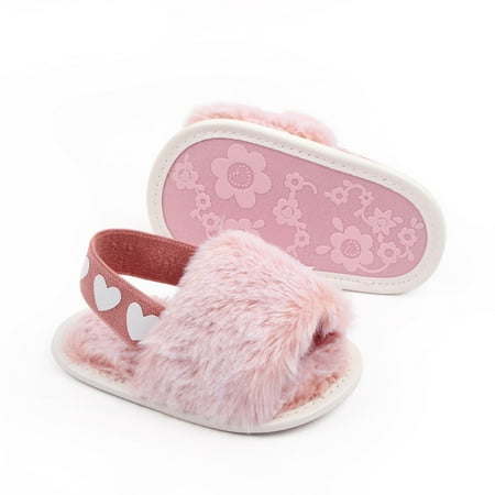 Infant Baby Girls Anti-slip Sandals Toddler Faux Fur Tie-dye Slippers House Shoes 
Infant Baby Girls Anti-slip Sandals Toddler Faux Fur Tie-dye Slippers House Shoes