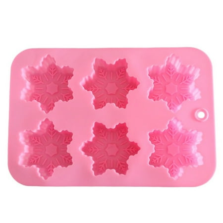 6-Cavity Snowflake Cake Mold Silicone Non-stick Baking Tray Chocolate Jelly Mould Bakeware
6-Cavity Snowflake Cake Mold Silicone Non-stick Baking Tray Chocolate Jelly Mould Bakeware
