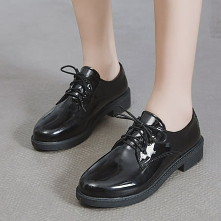 Cathalem Leisure Women Solid Color Artificial Leather Autumn Square Heels Lace Up Round Toe Shoes Womens Casual Shoes Size 6 Black 6.5
Cathalem Leisure Women Solid Color Artificial Leather Autumn Square Heels Lace Up Round Toe Shoes Womens Casual Shoes Size 6 Black 6.5