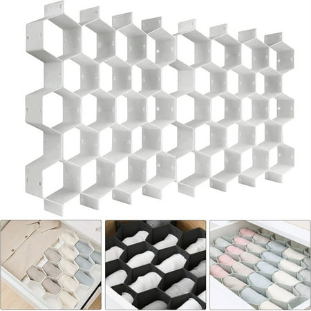 NOGIS Honeycomb Drawer Organizer,Partition Bee Style Underwear Socks Bras Ties Belts Scarves Drawer Divider Cabinet Clapboard (Gray-2pieces)
NOGIS Honeycomb Drawer Organizer,Partition Bee Style Underwear Socks Bras Ties Belts Scarves Drawer Divider Cabinet Clapboard (Gray-2pieces)