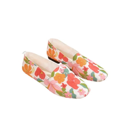 Lacyhop Women Boat Shoe Floral Flats Mesh Loafers Daily Breathable Casual Shoes Lightweight Slip On Orange 1# 5.5
Lacyhop Women Boat Shoe Floral Flats Mesh Loafers Daily Breathable Casual Shoes Lightweight Slip On Orange 1# 5.5
