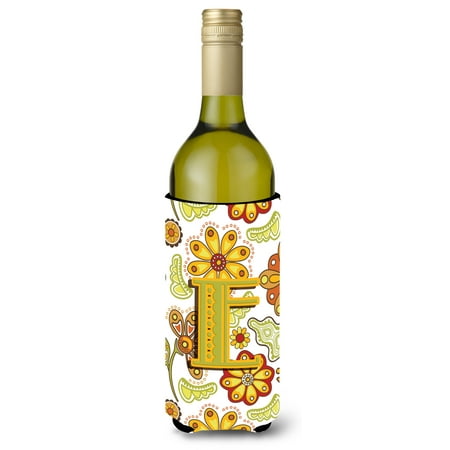 Caroline s Treasures CJ2003-ELITERK Letter E Floral Mustard and Green Wine Bottle Hugger Wine Bottle multicolor
Caroline s Treasures CJ2003-ELITERK Letter E Floral Mustard and Green Wine Bottle Hugger Wine Bottle multicolor