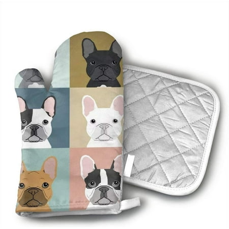 French Bulldogs Dog Oven Mitts - Pot Holders - Decor for The Kitchen - Potholder Oven Mitt Set (2 Piece) Includes 1 Potholders 1 Oven Mitts - Kitchen Decor
French Bulldogs Dog Oven Mitts - Pot Holders - Decor for The Kitchen - Potholder Oven Mitt Set (2 Piece) Includes 1 Potholders 1 Oven Mitts - Kitchen Decor