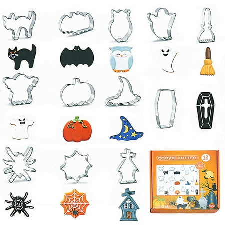 Papaba Halloween Cookie Molds 12Pcs/Set Cookie Making Washable Lovely Baking Cookie Cutter Tools
Papaba Halloween Cookie Molds 12Pcs/Set Cookie Making Washable Lovely Baking Cookie Cutter Tools