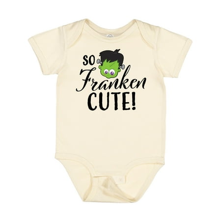 Inktastic Halloween So Franken Cute Gift Baby Boy or Baby Girl Bodysuit